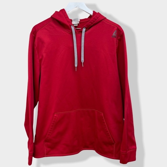 REEBOK‎ Red Hooded Sweatshirt - Picture 1 of 5